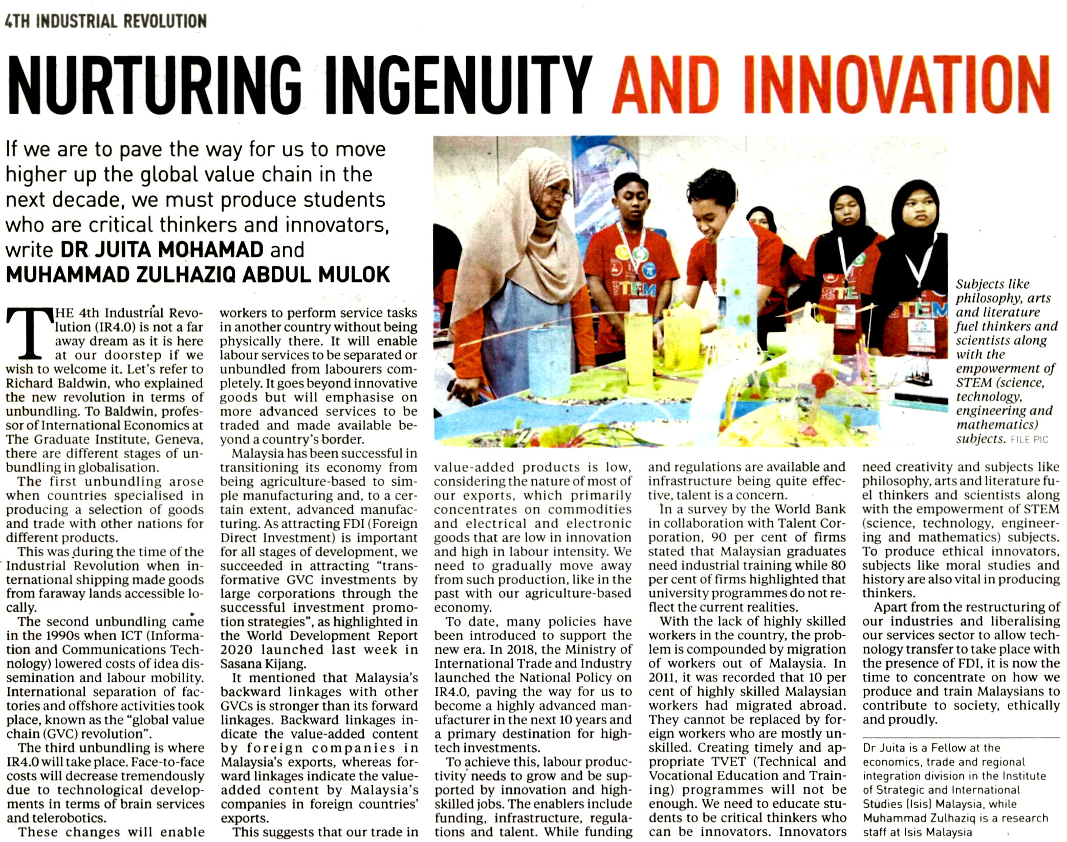 Nurturing Ingenuity & Innovation