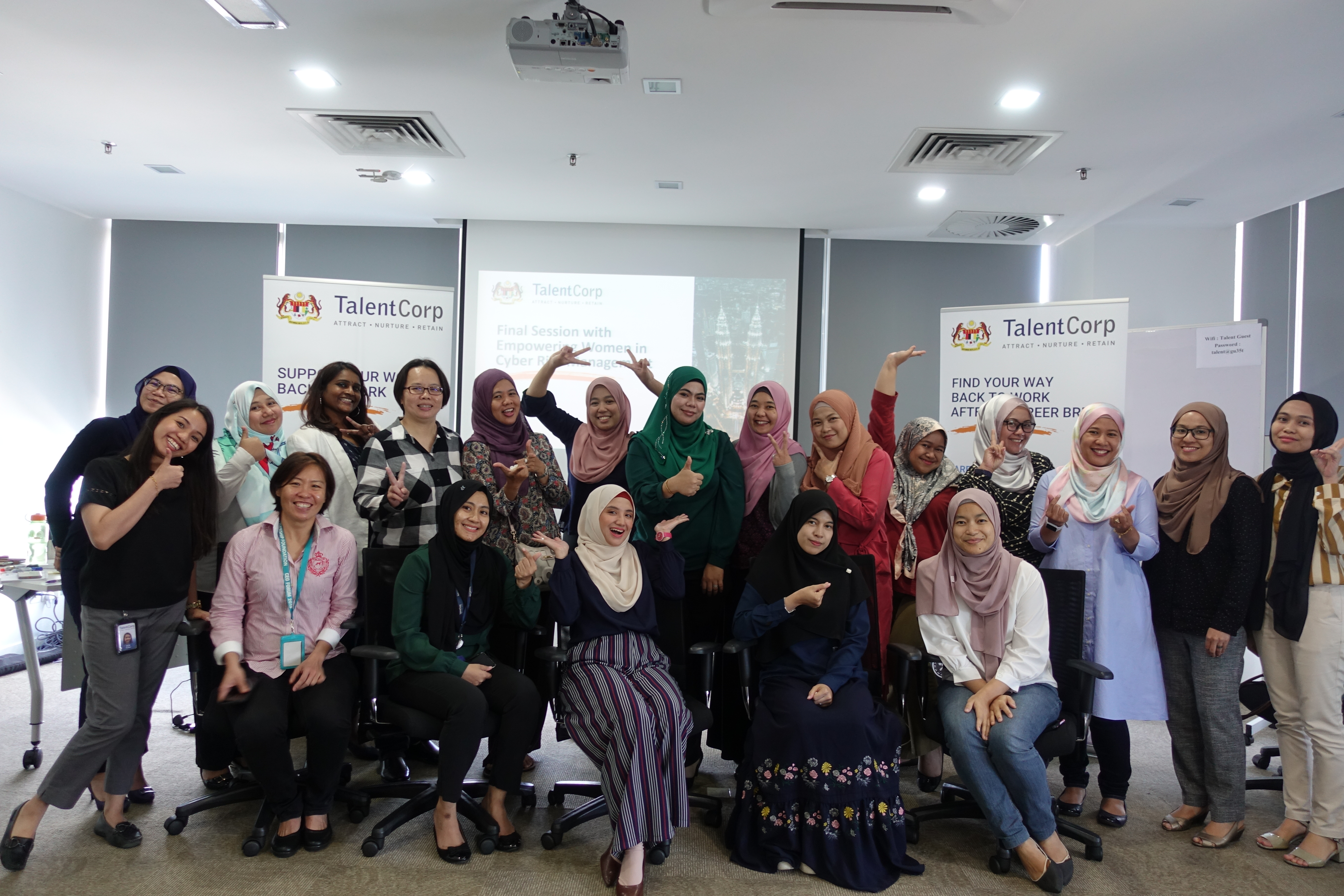 Ladies of the Empowering Women in Cyber Risk Management Programme.