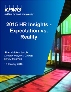 KPMG: 2015 HR Insights Expectation vs. Reality
