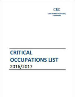 Critical Occupations List (2016/2017)
