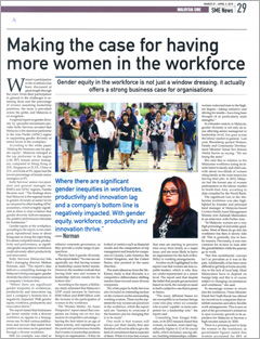 SME News March 2015: Making the Case for Having More Women in the Workplace